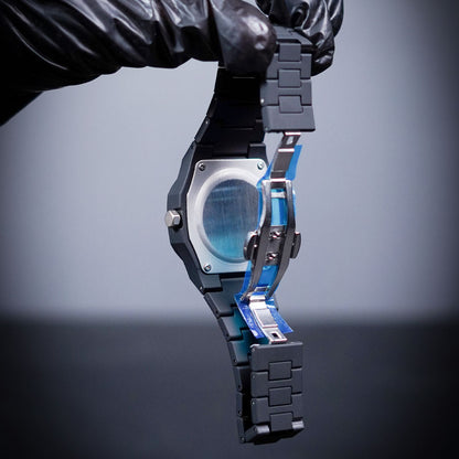 Black Arabic Aura Watch – Minimal Luxury Timepiece with Arabic Numerals