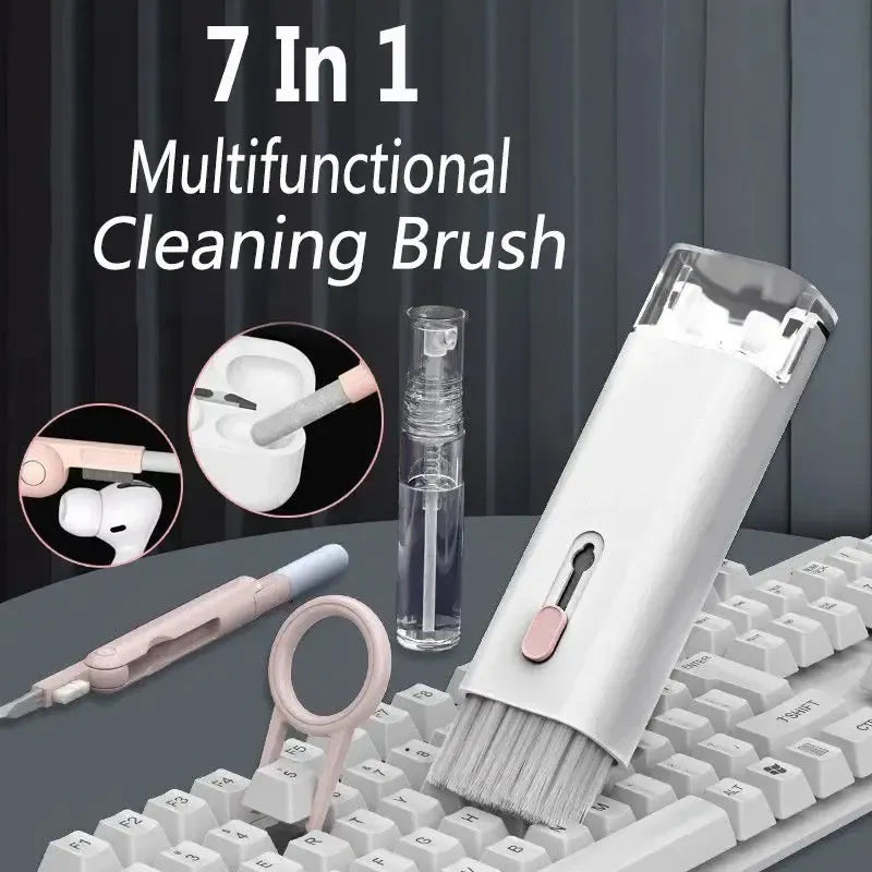 7-in-1 Multi-Function Cleaning Kit – For Earbuds, Keyboard, Phone & Electronic Devices
